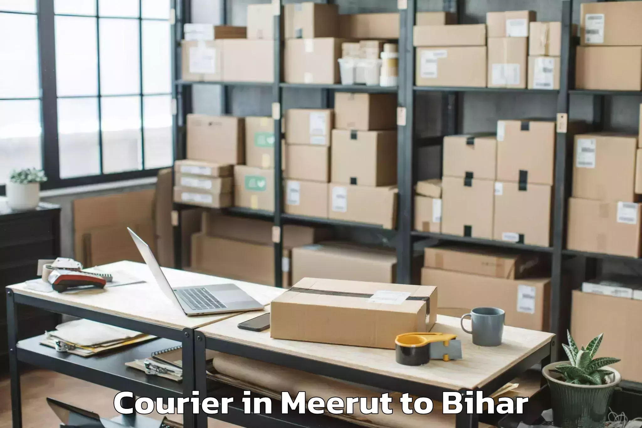 Book Meerut to Punsia Courier